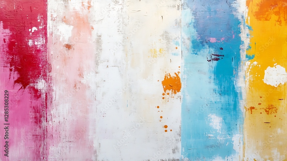 Leinwandbilder vibrant abstract texture with colorful splashes for artistic and creative backgrounds : generative a