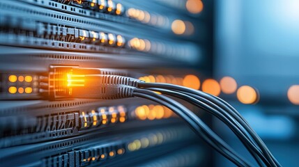 Illuminated Server Infrastructure in a Dark Data Center, Dynamic Data Flow, Representation of Advanced Technology