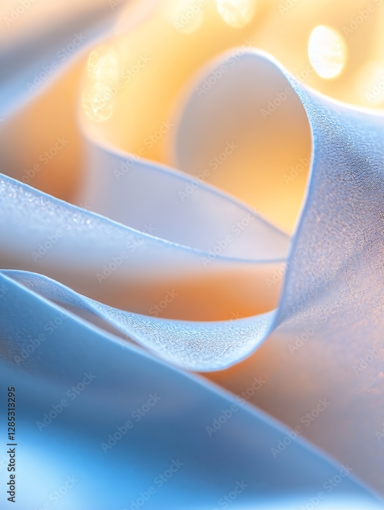 Fototapete soft and smooth textile with gentle light and serenity : generative ai