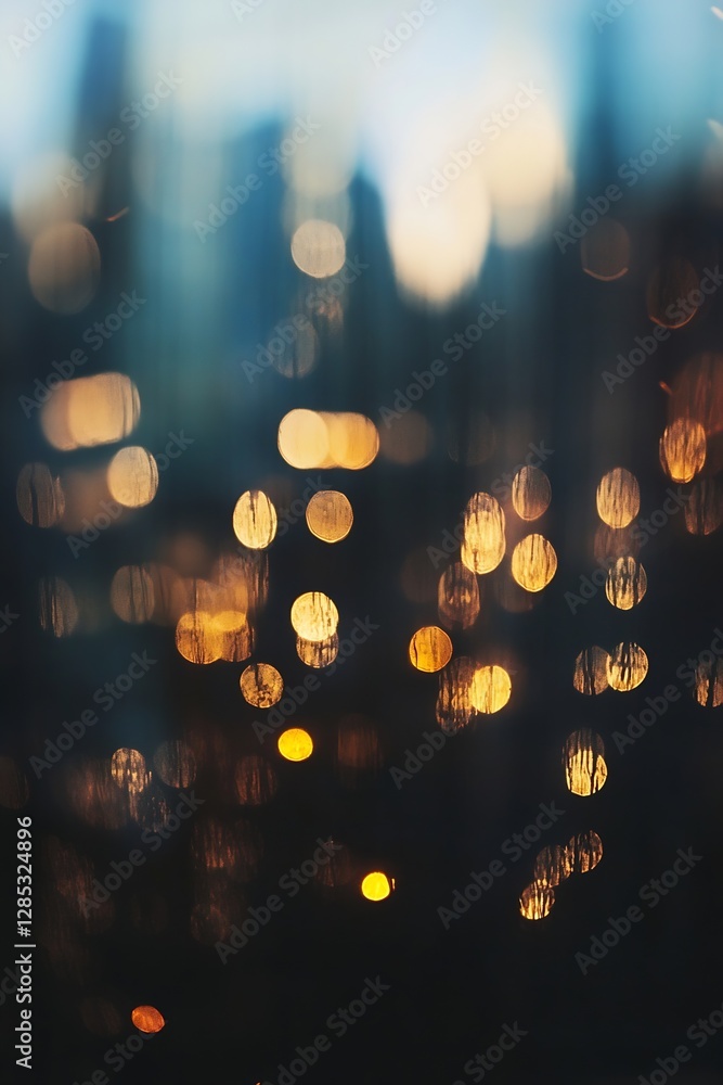 Aufkleber artistic bokeh background with warm light spots and soft hues : generative ai