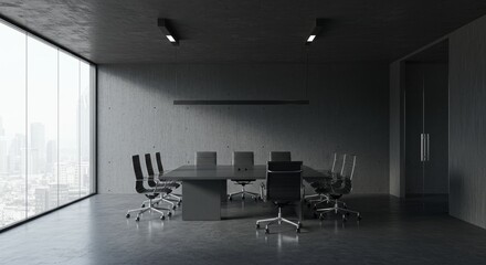 modern office interior, room, interior, office, chair, business, table, furniture, empty, conference, meeting, inside, desk, design, window, 3d, airport, architecture, 