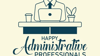 Administrative Professionals Day, Secretaries Day or Admin Day. Holiday concept. 