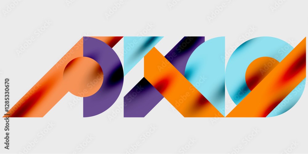 Poster vibrant abstract background circles with smooth gradients, creating a dynamic and modern design. ide