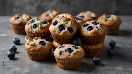 Generative AI Blueberry Muffins