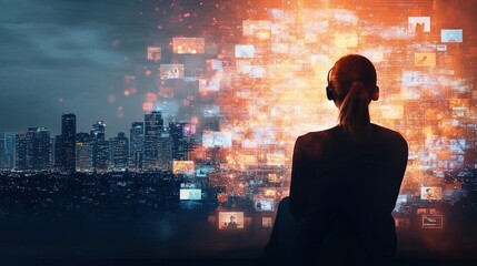 Diverse students engaged in a virtual classroom, showcasing global collaboration and technology-enhanced learning experiences.