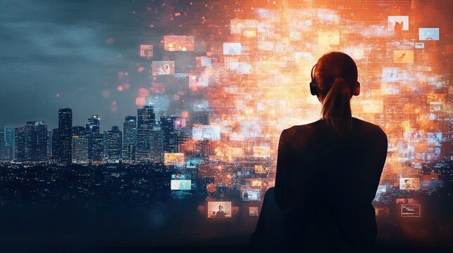 Diverse students engaged in a virtual classroom, showcasing global collaboration and technology-enhanced learning experiences.