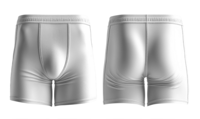 Men white boxer shorts with smooth finish and elastic waistband, ideal for comfort and style