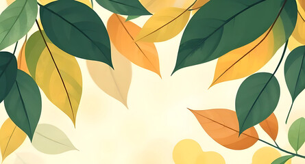 autumn leaves seamless pattern