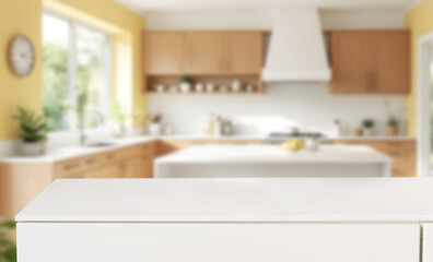 Fototapeta premium blank of table at kitchen