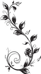 Obraz premium Timeless Elegance: The Enchanting Blooms of Monochrome 