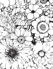 Timeless Elegance: The Enchanting Blooms of Monochrome
