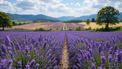 lavender field in region