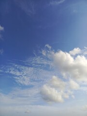 blue sky with clouds