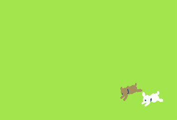 トイプードルのフレーム / ポストカード