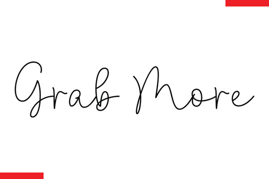 Grab More Design sale typography Text