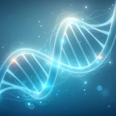 Abstract virtual realms futuristic sci-fi minimalist DNA cells helix background with subtle digital waveform 