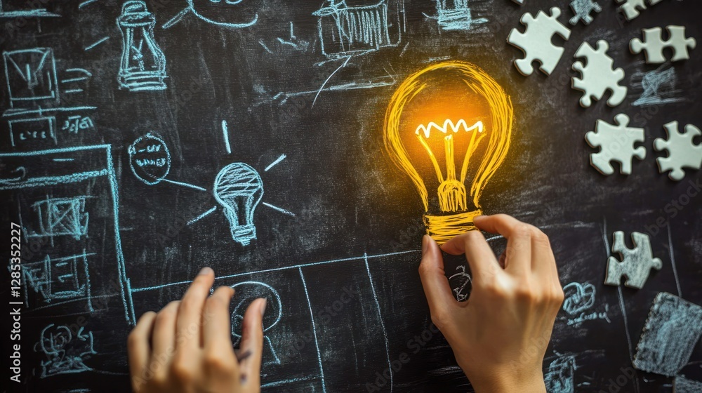 Poster illuminating ideas: a visual representation of creativity and problem solving