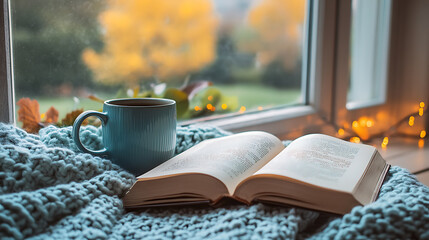 Reading book to relax during wellness routine cozy morning viewing the wellness routine autumn wellness hoping for wellness routine spring wellness. 