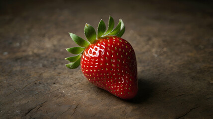 strawberry on wooden background