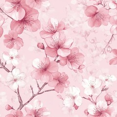 Pastel Floral Pattern Background