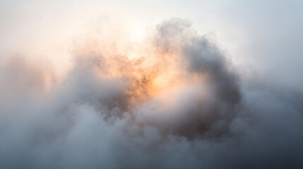 Obraz premium A powerful burst of dramatic gray smoke signifies chaos, change, or transformation, symbolizing a sudden shift or forceful impact in modern settings, evoking a sense of urgency or disruption