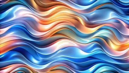 Obraz premium abstract background waves blue gold color