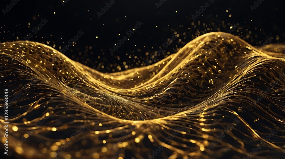 Poster golden abstract background for business presentation and design projects