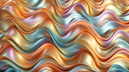 Fototapeta premium abstract background colorful waves orange blue 