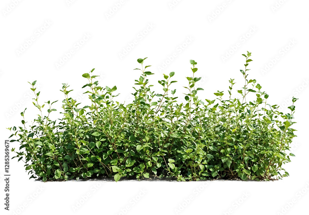 Fototapete a patch of green grass isolated on a transparent background. useful for adding realistic ground cove
