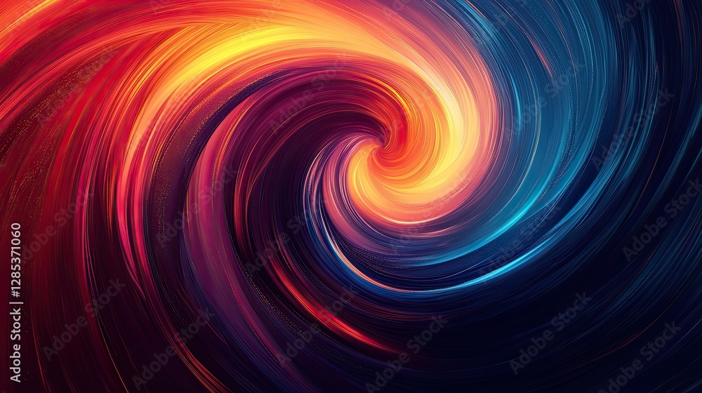 Poster data swirl abstract vector background. ai spin vortex flow. orbit warp speed.