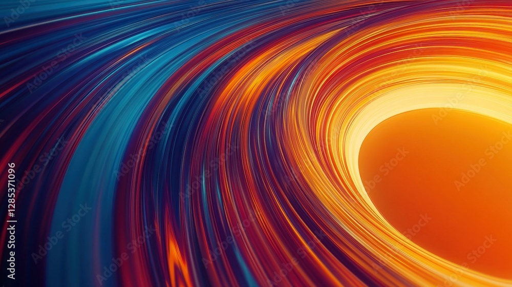 Aufkleber data swirl abstract vector background. ai spin vortex flow. orbit warp speed.