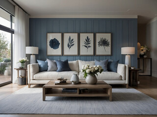  Interior of modern living room 4k
