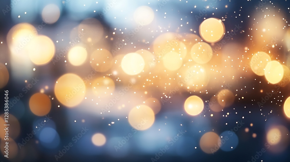 Poster colorful bokeh background with sparkling lights and dreamy atmosphere : generative ai