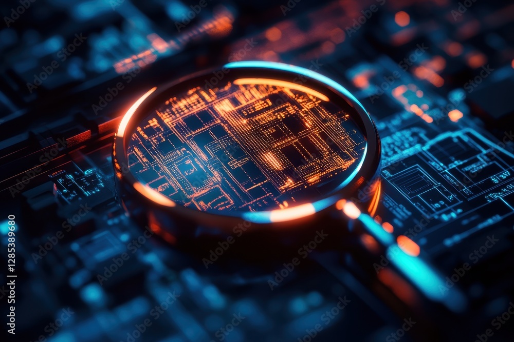 Poster detecting fraudulent transactions through financial data analysis with advanced technology, analyze 