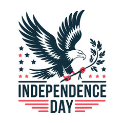 vector T shirt printable design for Independence Day – July 4th Celebrate Freedom, usa flag 
