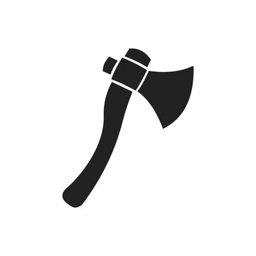 recommend clip art: Simple Black Axe Silhouette and axe icon, axe, hatchet, ax, equipment, woodcutter