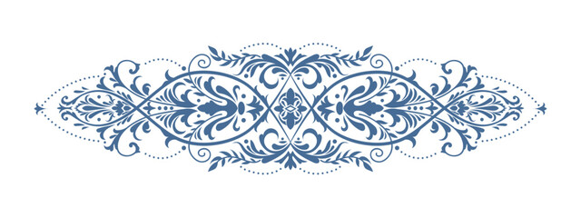 Fototapeta premium Retro pattern with antique scrolls in rococo rich style