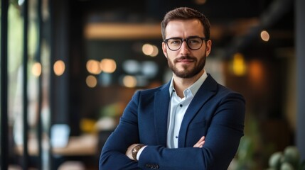 Fototapeta premium Portrait of a Confident Businessman