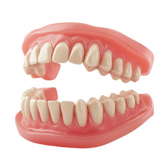 Obraz premium Isolated Set of Custom False Teeth