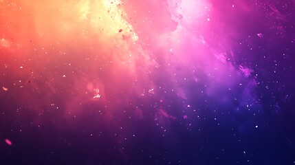 Naklejka premium Abstract cosmic nebula, vibrant colors, space background