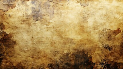 Grunge background of old, stained parchment paper.