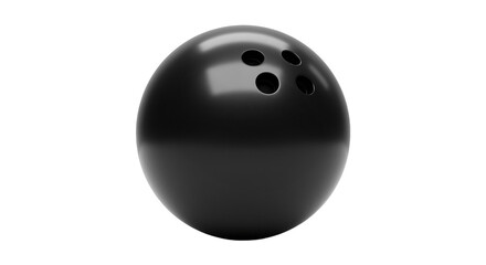 bowling ball on white background
