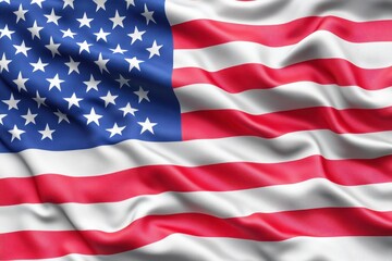 Obraz premium Data processing on the backdrop of the United States flag represents American innovation and technology, data processing over flag of usa