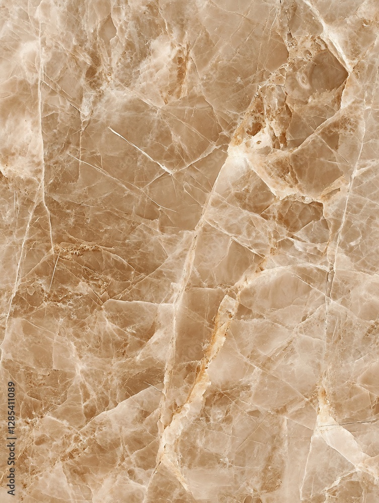 Poster close up of polished beige marble stone surface showcasing natural patterns and textures : generativ