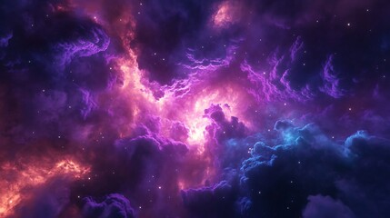 Naklejka premium Abstract background blending shades of blue, mint, and purple smoky textures