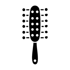 barbershop round brush icon