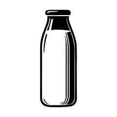 Simple Vector Icon of a Soya Milk – Logo Design Illustration