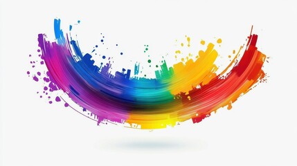 Fototapeta premium A creative infographic chart clipart, business concept element, vector style, multicolor palette, isolated on white background.