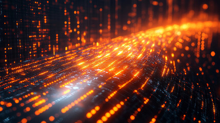 A dynamic display of financial data flows across a high-tech digital interface with glowing numbers graphs and charts representing market trends investment analysis and economic forecasting