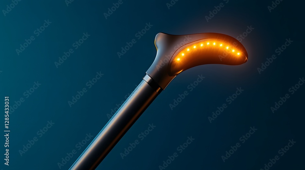 Aufkleber intelligent walking stick with adaptive sensors for enhanced stability and navigation